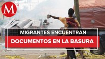 Continúa enfrentamiento entre migrantes contra elementos de la Guardia Nacional en Chiapas