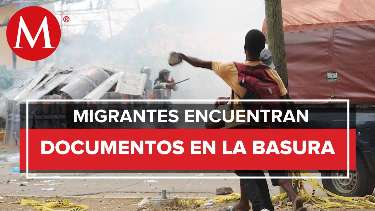 Continúa enfrentamiento entre migrantes contra elementos de la Guardia Nacional en Chiapas