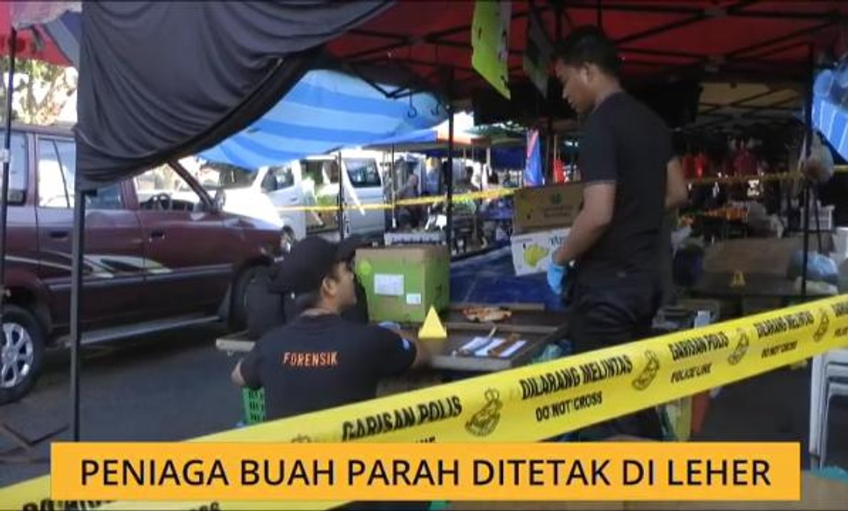 Peniaga buah parah ditetak di leher