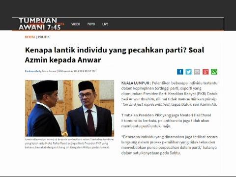 Tumpuan AWANI 7.45: Gempa gegarkan selatan Filipina & Azmin persoal Anwar lantik MPP baharu