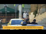 Letupan di luar gareja, seorang pegawai polis cedera