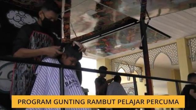 Program gunting rambut pelajar percuma