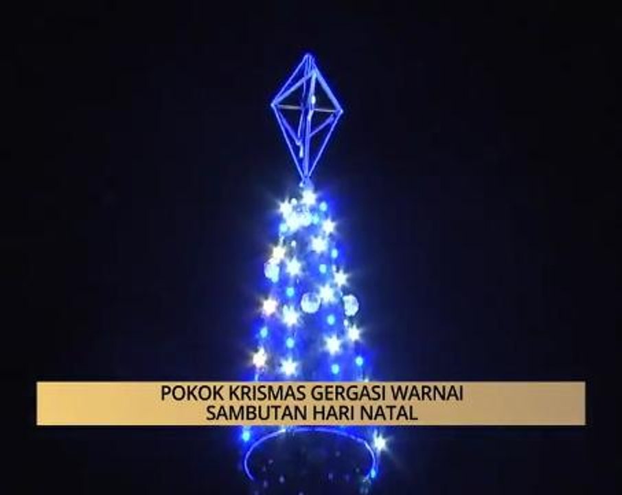 AWANI - Perak: Pokok krismas gergasi warnai sambutan Hari Natal