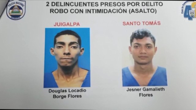 Chontales: Policía Nacional captura a sujetos por diversos delitos