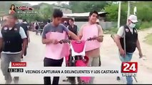 Juanjui: capturan a delincuentes y los castigan con ejercicios físicos