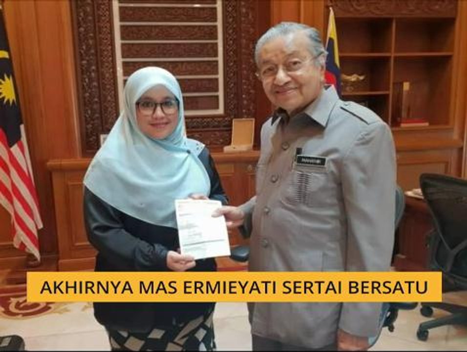 Akhirnya Datuk Mas Ermieyati sertai BERSATU