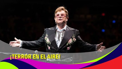 Elton John vive terrible experiencia a bordo de su jet privado