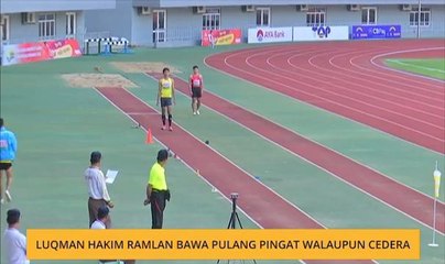 Luqman Hakim Ramlan bawa pulang pingat walaupun cedera