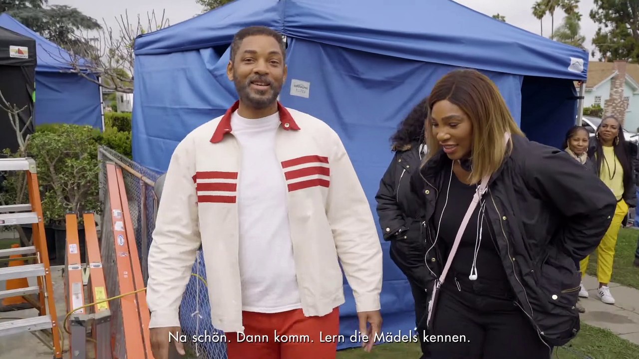 KING RICHARD Film - Serena Williams am Set