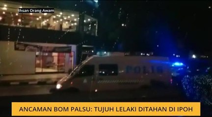 Ancaman bom palsu: Tujuh lelaki ditahan di Ipoh