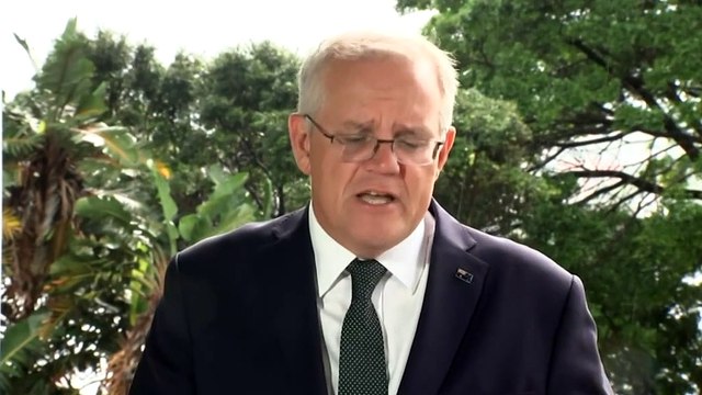 Prime Minister Scott Morrison announced Australia's sanctions against Russia