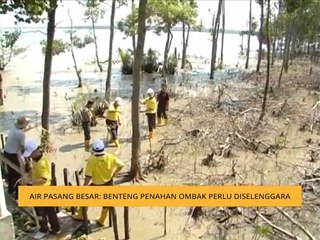Air pasang besar: Benteng penahan ombak perlu diselenggara