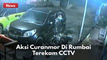 Pencurian Kendaraan Bermotor Terekam CCTV !! Pelaku Gunakan Kunci T !