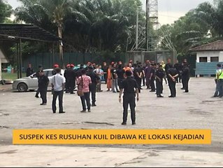 Suspek kes rusuhan kuil dibawa ke lokasi kejadian