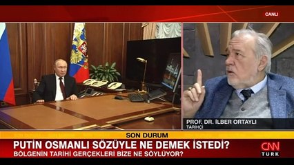 İlber Ortaylı'dan Putin'e sert ''Osmanlı'' tepkisi