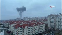 Rusya'nın başlattığı askeri operasyonun ardından başkent Kiev'de patlama sesleri duyulurken, halk da kenti terketmeye başladı