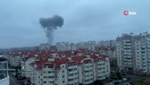 Kiev’de patlama sesleri duyulurken, halk da kenti terketmeye başladı