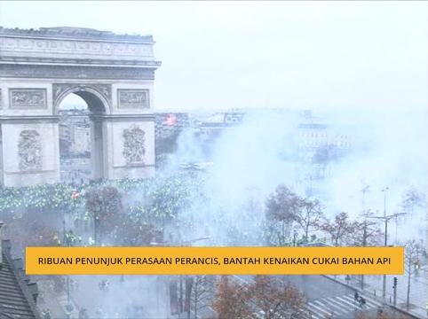 Ribuan penunjuk perasaan Perancis, bantah kenaikan cukai bahan api