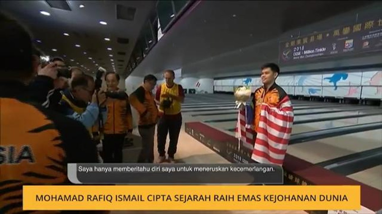 Mohamad Rafiq Ismail cipta sejarah raih emas kejohanan dunia