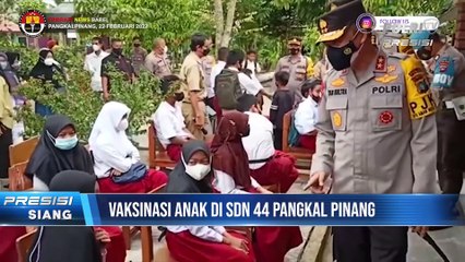 Kapolda Babel Irjen Pol Yan Sultra Pantau Vaksinasi di SDN 44 Pangkalpinang