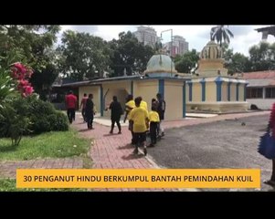 30 penganut Hindu berkumpul bantah pemindahan kuil