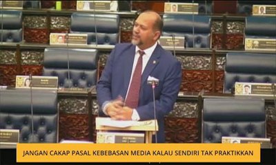 Jangan cakap pasal kebebasan media kalau sendiri tak praktikkan