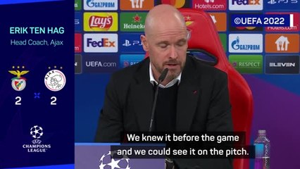 Tải video: Ten Hag urges Ajax to show 'more composure' against Benfica