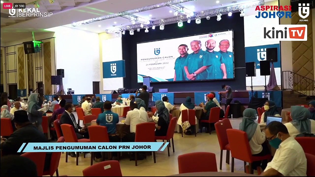 LIVE: Pejuang umum barisan calon untuk PRN Johor