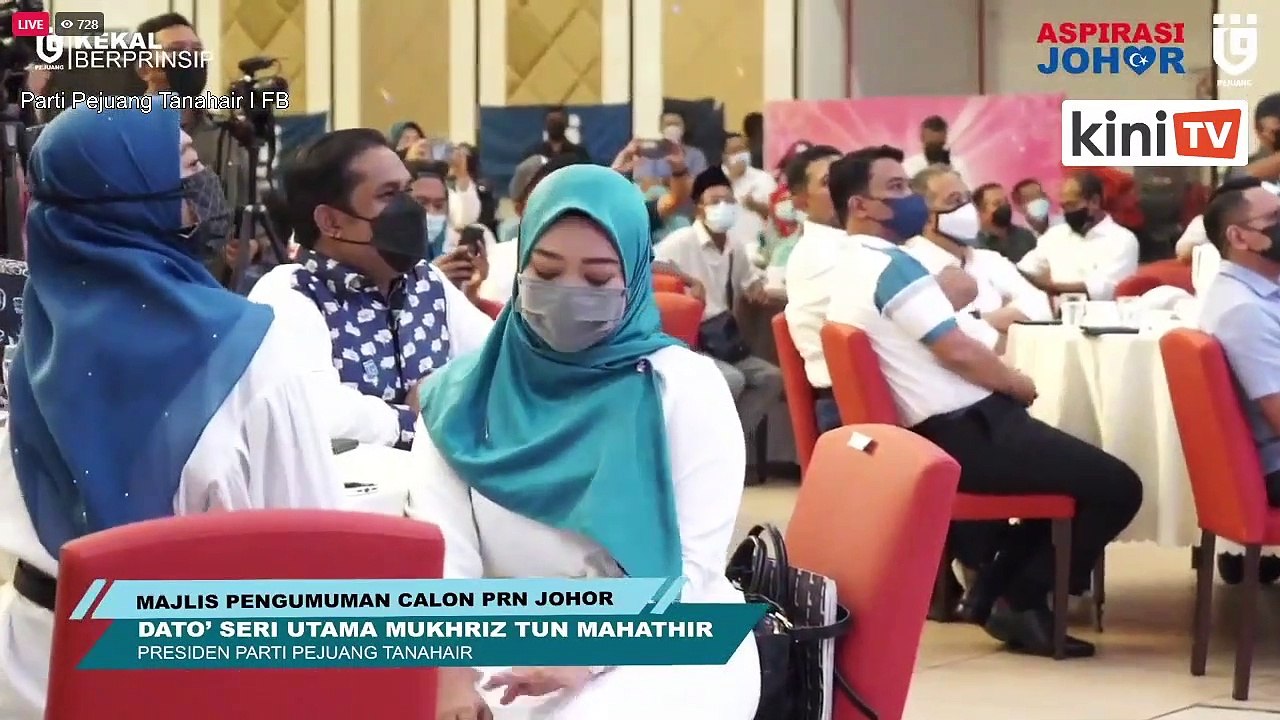LIVE: Pejuang umum barisan calon untuk PRN Johor