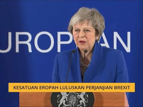 Kesatuan Eropah luluskan perjanjian Brexit