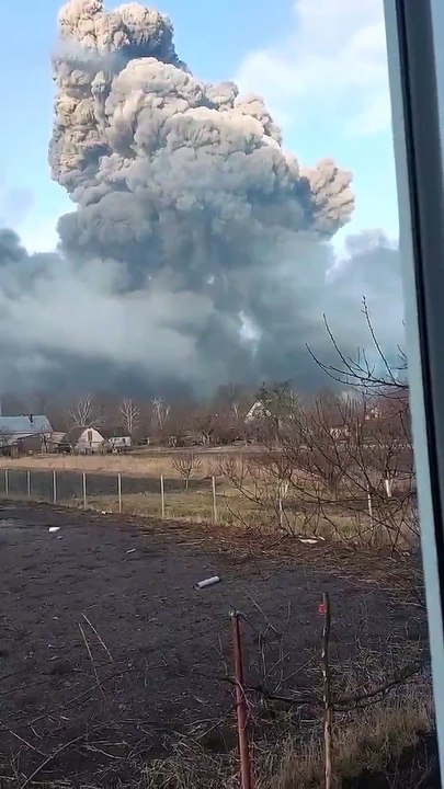 Ukrayna'da büyük bir patlama oldu