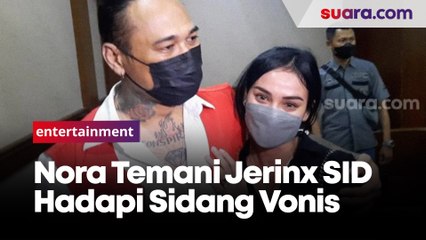 Nora Alexandra Dampingi Jerinx SID di Sidang Vonis Kasus Dugaan Pengancaman