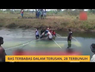 Bas terbabas dalam terusan, 28 terbunuh