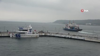Çanakkale'de, Bozcaada ve Gökçeada seferlerine fırtına engeli