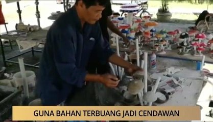 AWANI - Kedah: Guna bahan terbuang jadi cendawan