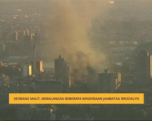 Seorang maut, kemalangan beberapa kenderaan jambatan Brooklyn