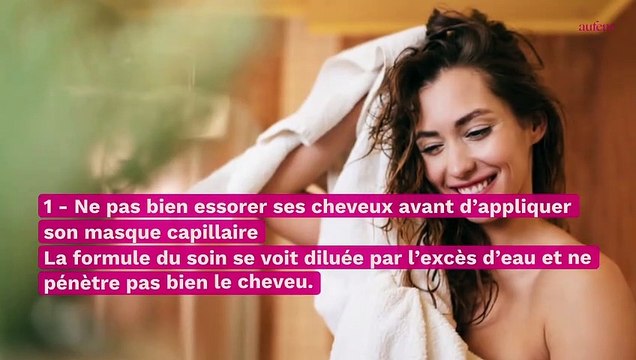 Masque cheveux : 7 erreurs qui rendent notre masque capillaire inefficace
