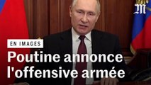 Vladimir Poutine annonce l'offensive militaire en Ukraine