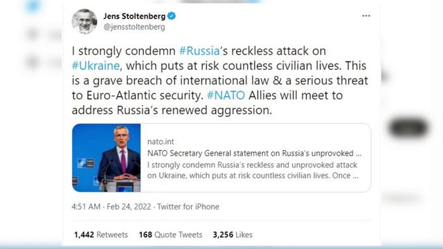 Los líderes europeos reaccionan a la invasión rusa de Ucrania