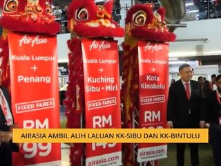 AirAsia ambil alih laluan KK-Sibu dan KK-Bintulu