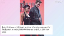 Zoë Kravitz : Canon en robe noire, tatouages apparents, au bras de Robert Pattinson