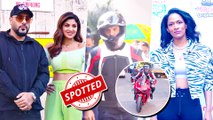 John Abraham Spotted On His Ducati And Shilpa Shetty, Badshah With Masaba Gupta In Bandra