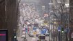 Ukraine: les images d'embouteillages monstres à Kiev, où les habitants tentent de fuir la capitale