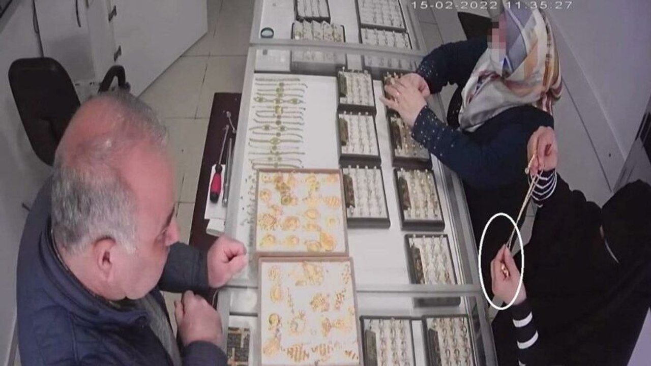 ‘Düğümüz var’ diyerek girdiği kuyumcudan 120 bin TL’lik altın çaldı