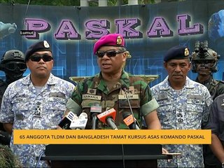 65 anggota tamat Kursus Asas Komando PASKAL