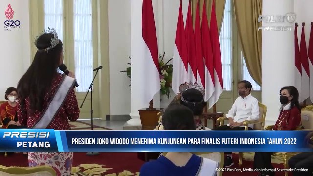 Presiden Jokowi Menerima Finalis Puteri Indonesia, Istana Kepresidenan Bogor
