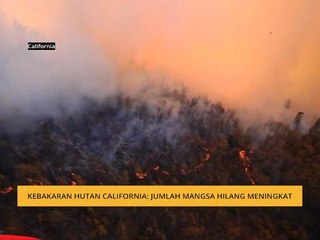 Kebakaran hutan California: Jumlah mangsa hilang meningkat