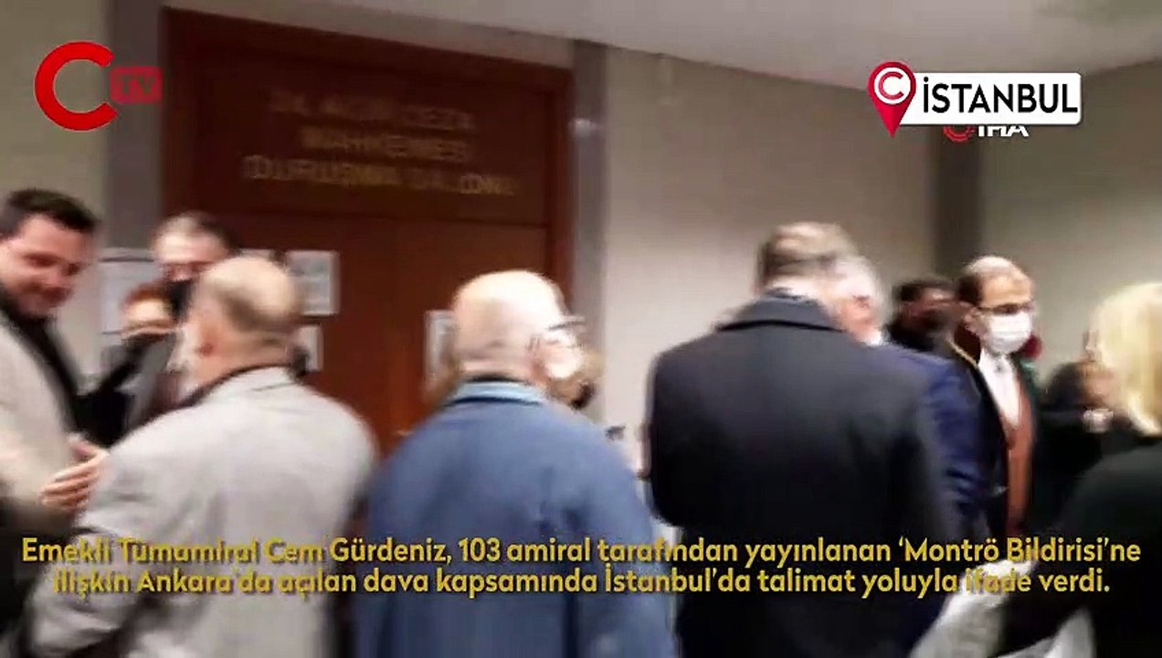 ‘Montrö Bildirisi’nde imzası olan emekli amiral Cem Gürdeniz ifade verdi