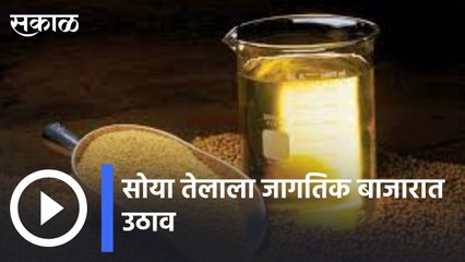 Soyabean Oil | सोया तेलाला जागतिक बाजारात उठाव  | Sakal |