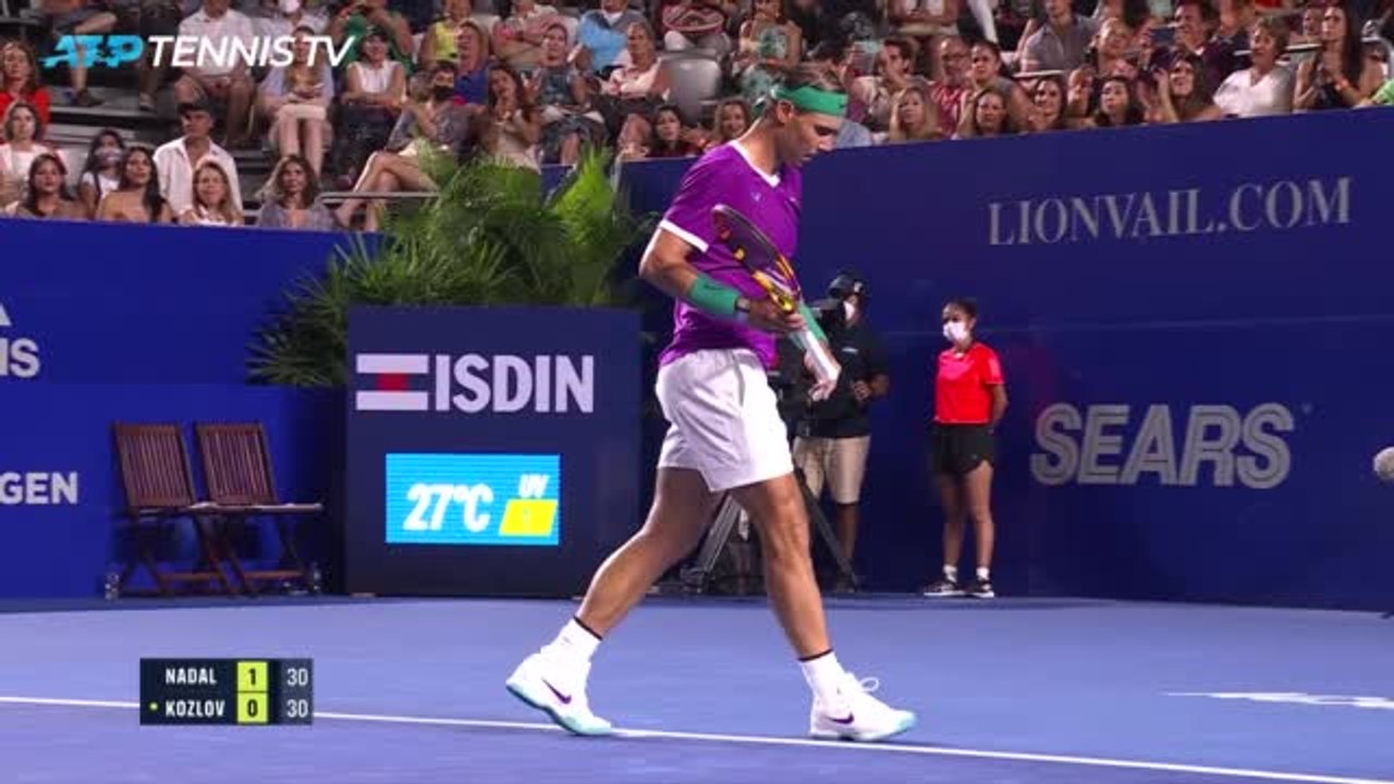 Acapulco - Nadal bat facilement Kozlov